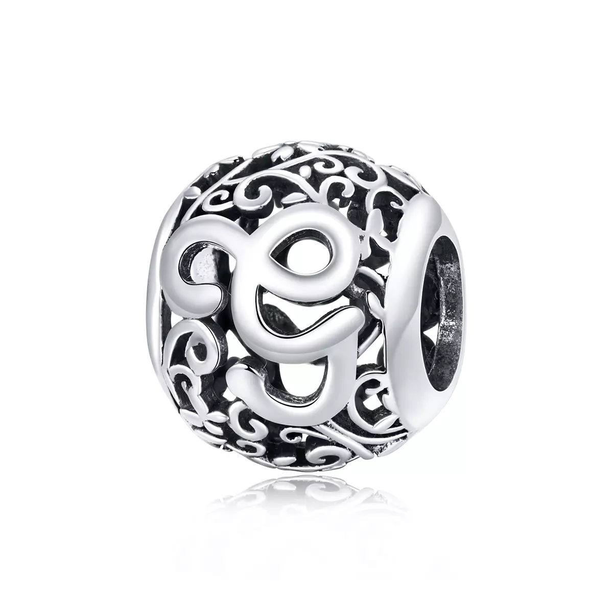 Pandora Style Opengewerkte bloemenletter G Bedel - SCC1444-G