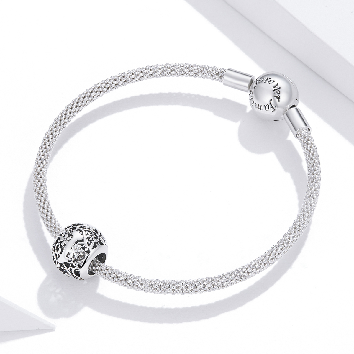 Pandora Style Opengewerkte bloemenletter I Bedel - SCC1444-I