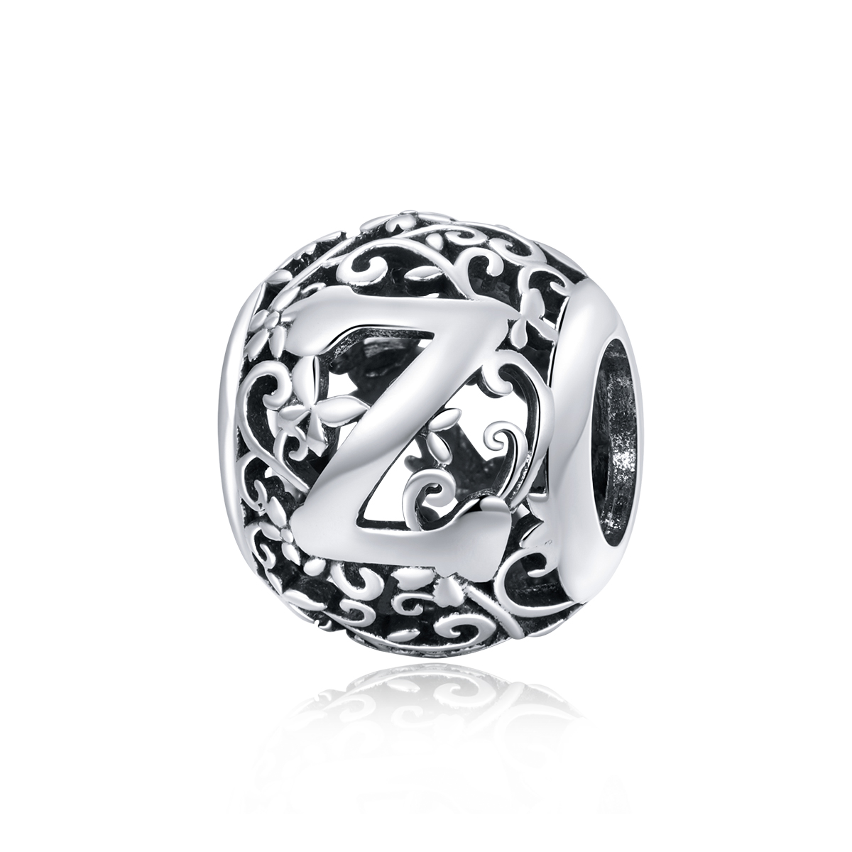 Pandora Style Opengewerkte bloemenletter Z Bedel - SCC1444-Z Pandora Style Opengewerkte bloemenletter Z Bedel - SCC1444-Z