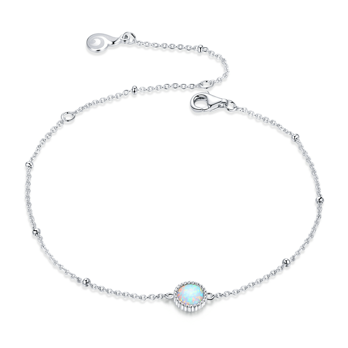 Pandora Style Prachtige Opaal Sliding Armband - BSB054 Pandora Style Prachtige Opaal Sliding Armband - BSB054