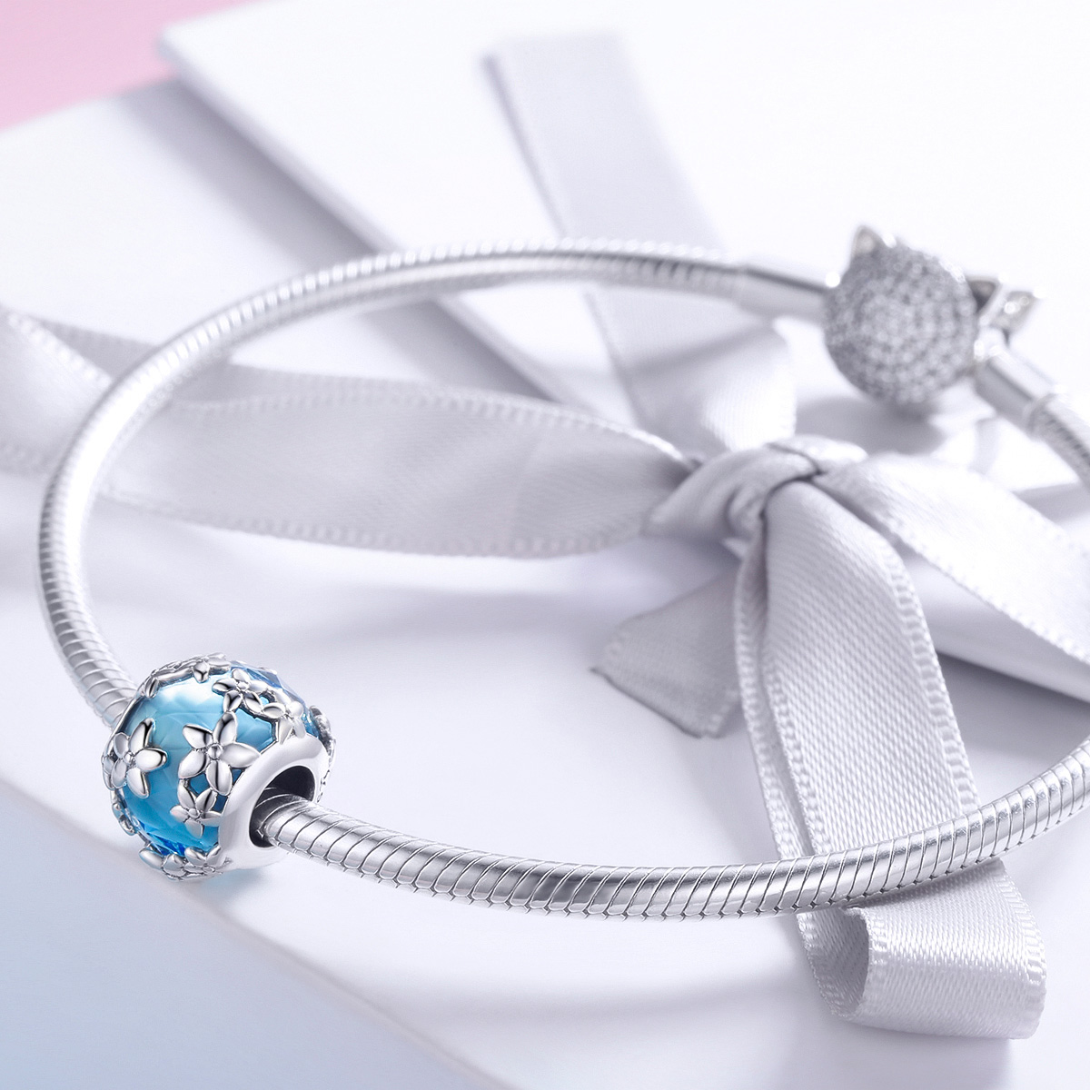Pandora Style Aquamarijn Daisy's Bekentenis Bedel - SCC878