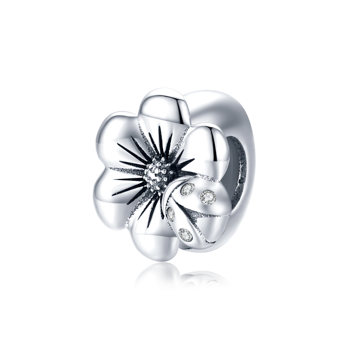Pandora Style Bloeiende bloem Bedel - SCC1722 Pandora Style Bloeiende bloem Bedel - SCC1722
