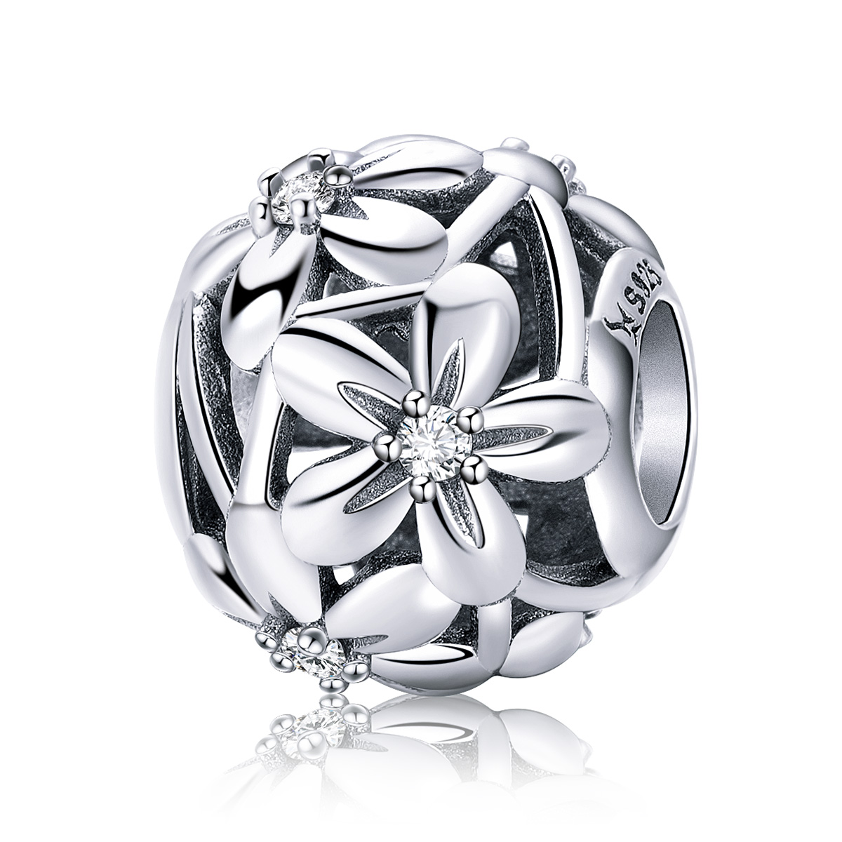 Pandora Style Bloemvorm Bedel - SCC729 Pandora Style Bloemvorm Bedel - SCC729