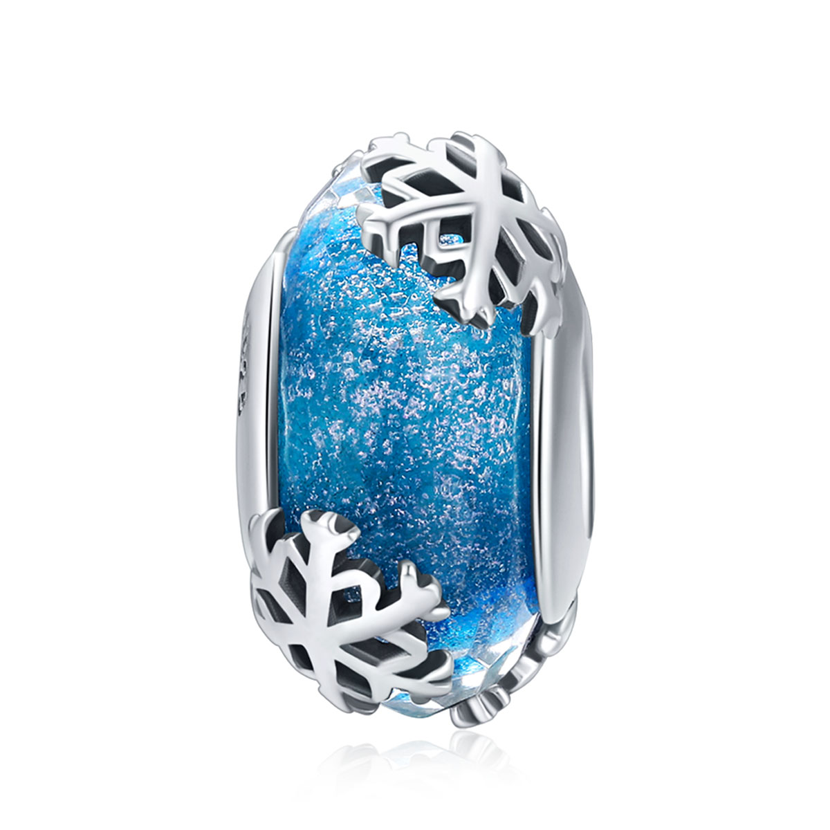 Pandora Style De Bevroren Sneeuwvlokken van de winter Bedel - SCC862