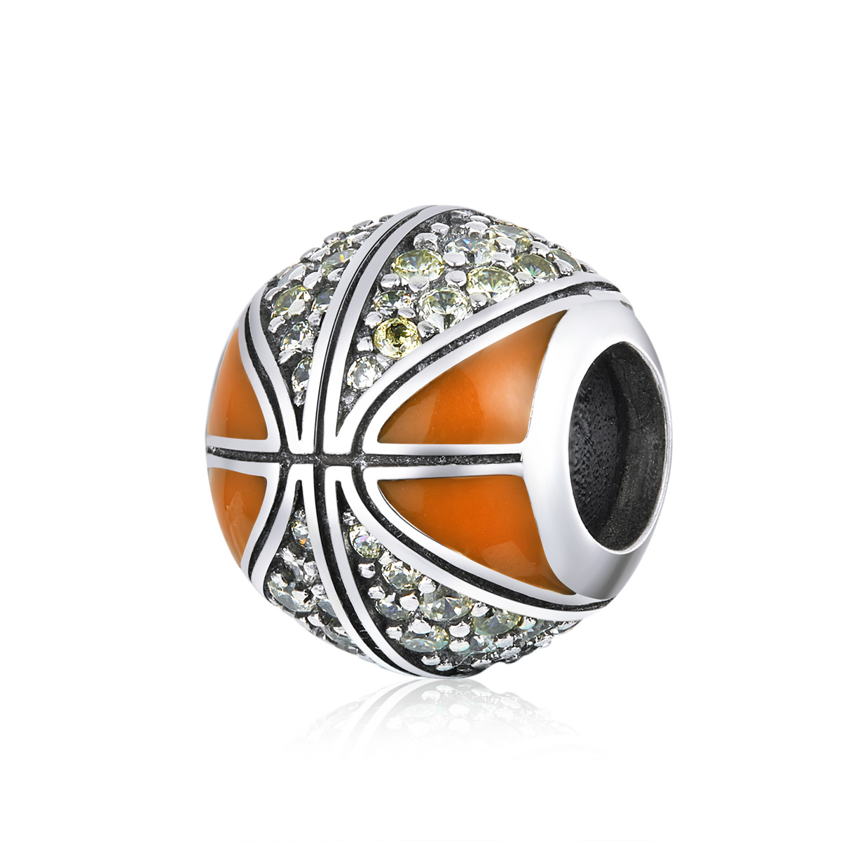 Pandora Style Geest van basketbal Bedel - SCC1506 Pandora Style Geest van basketbal Bedel - SCC1506