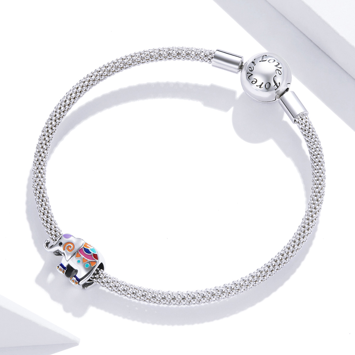 Pandora Style Gelukkige Olifant Bedel - SCC1790