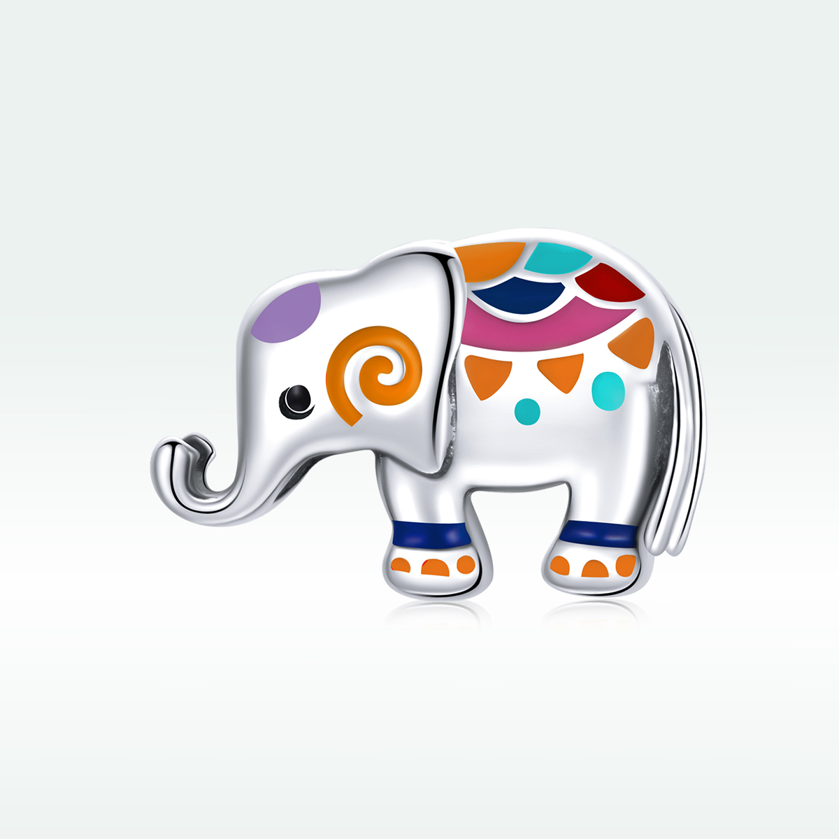 Pandora Style Gelukkige Olifant Bedel - SCC1790