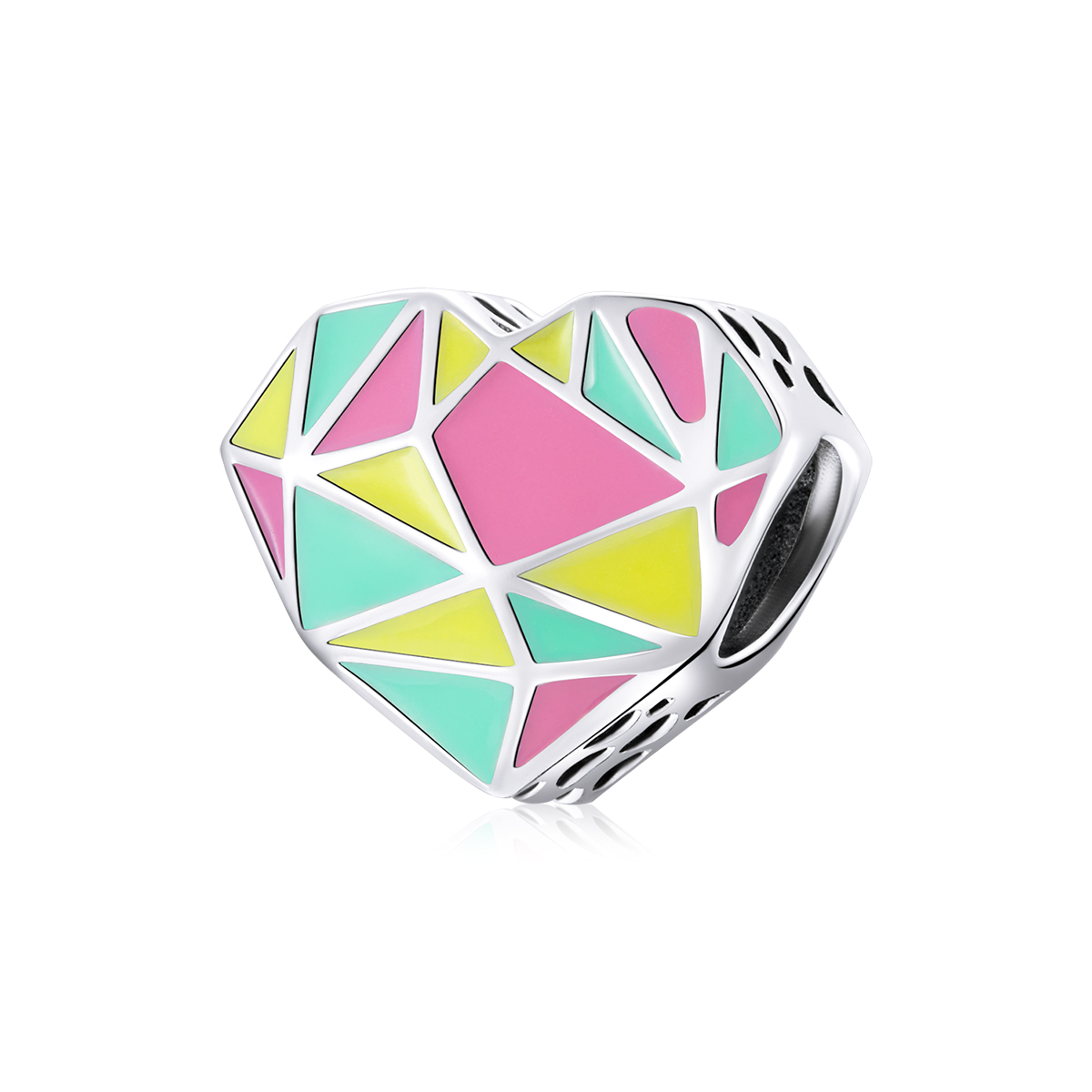 Pandora Style Geometrische Patronen Bedel - SCC1761 Pandora Style Geometrische Patronen Bedel - SCC1761