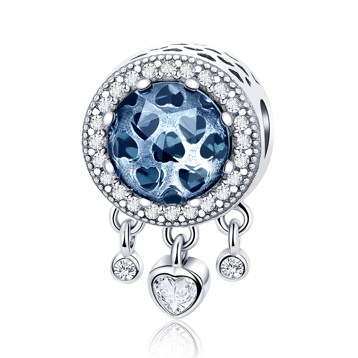 Pandora Style Helder kristallen hart Bedel - SCC724 Pandora Style Helder kristallen hart Bedel - SCC724