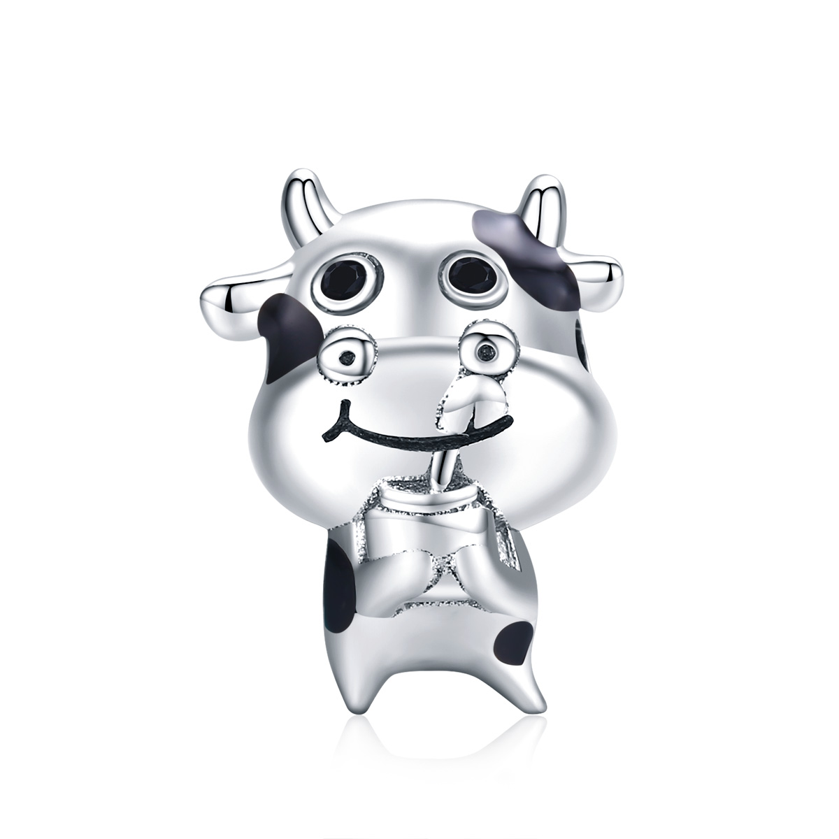 Pandora Style Kleine koe Bedel - SCC1574 Pandora Style Kleine koe Bedel - SCC1574