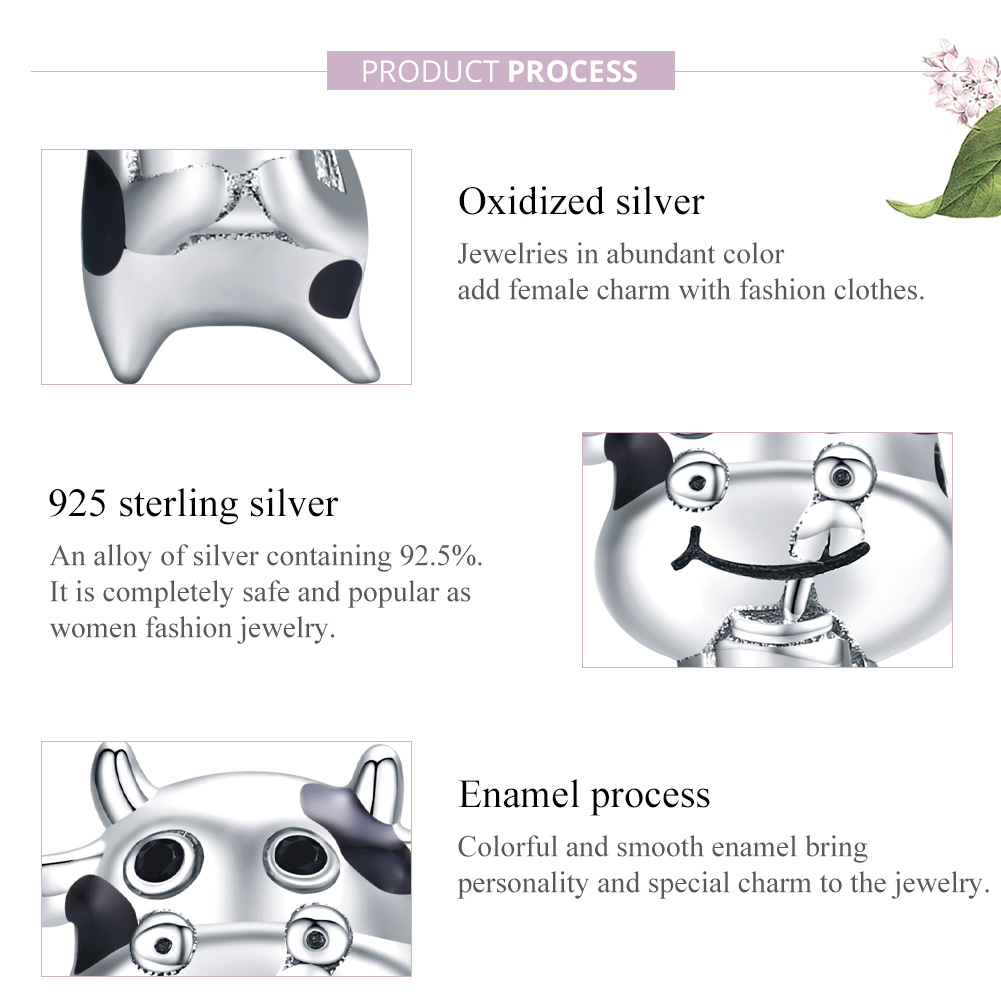 Pandora Style Kleine koe Bedel - SCC1574