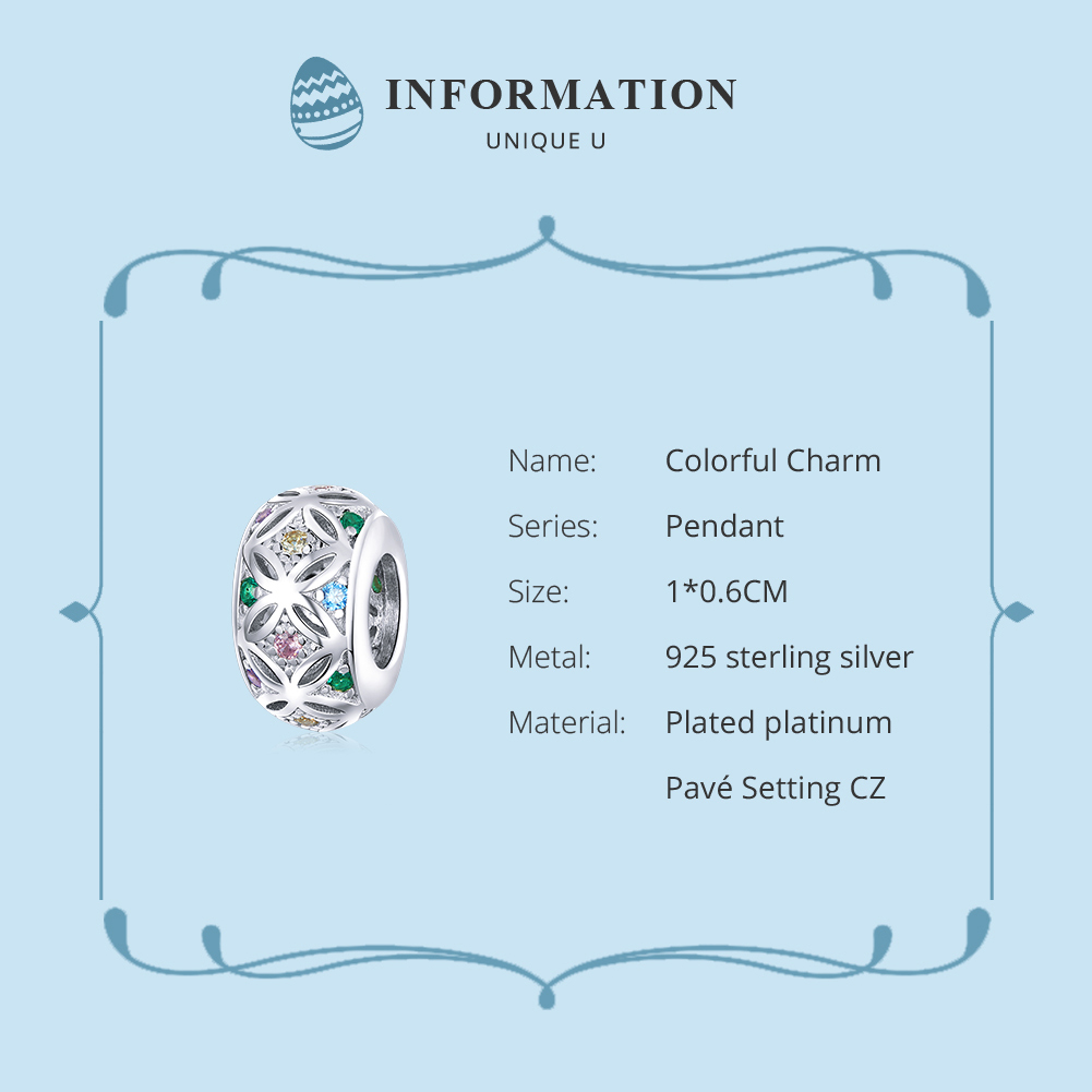 Pandora Style Kleurrijk Bedel - BSC224