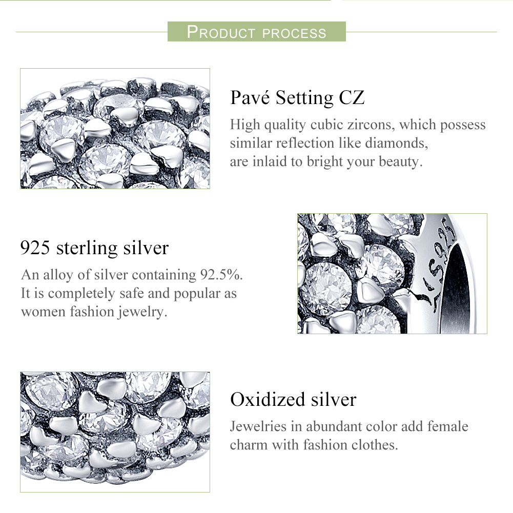 Pandora Style Licht Bedel - SCC733