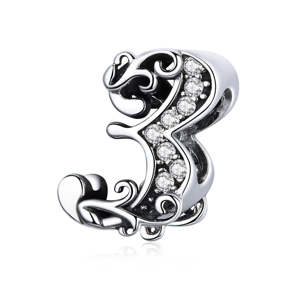 Pandora Style Nummer 3 Bedel - SCC1418-3 Pandora Style Nummer 3 Bedel - SCC1418-3