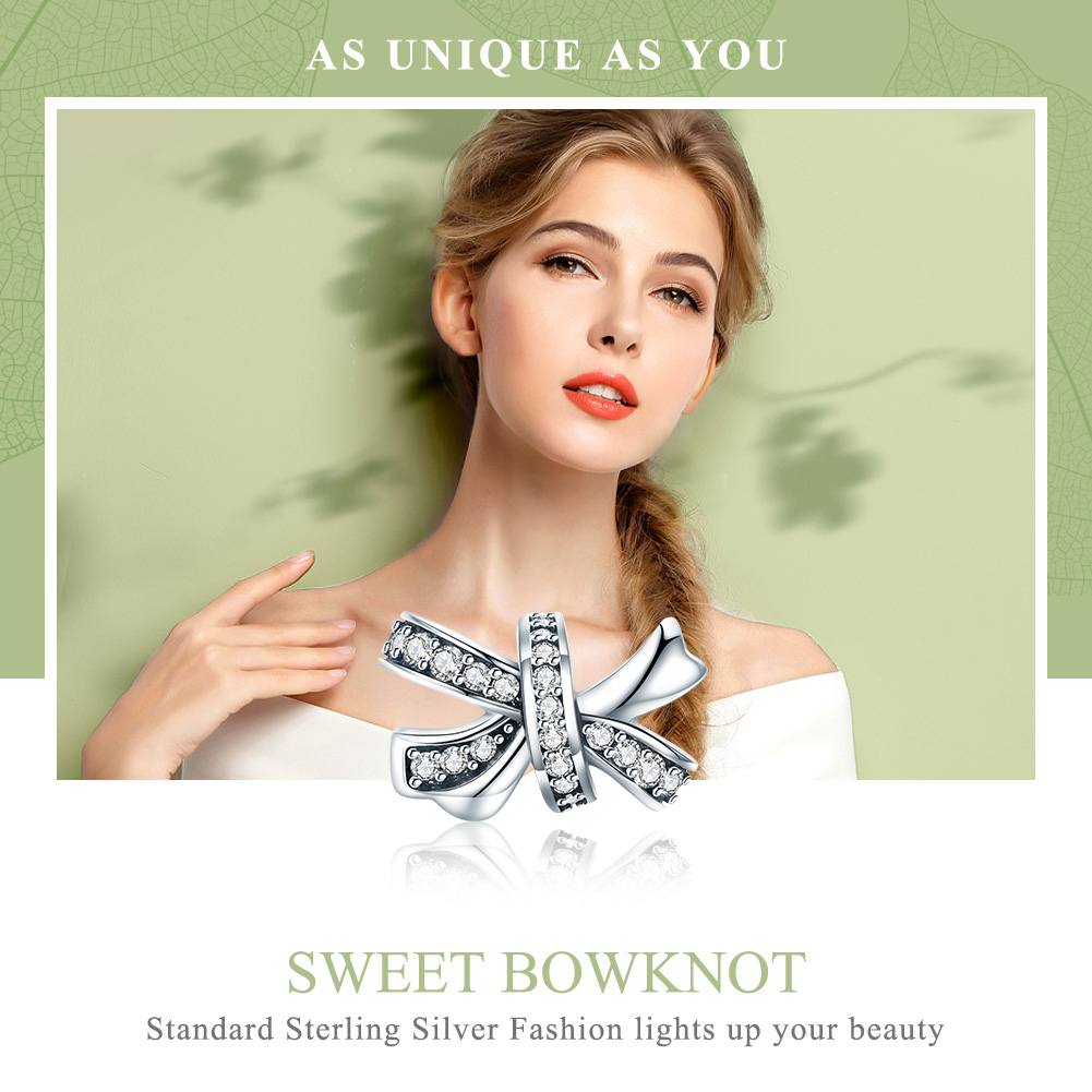 Pandora Style Zoete boog Bedel - SCC773