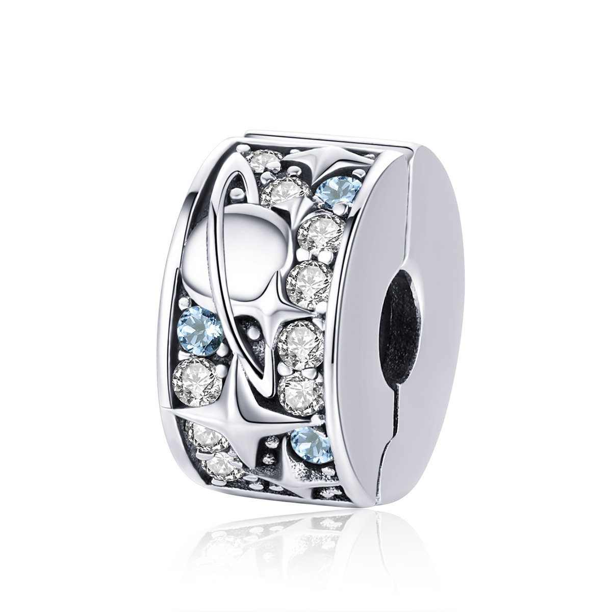 Pandora Style Planeet Clip Bedel - SCC985 Pandora Style Planeet Clip Bedel - SCC985