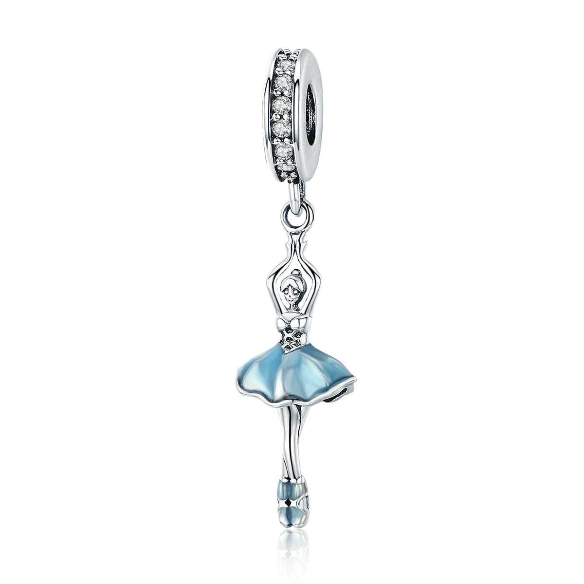 Pandora Style Ballerina Hangende Bedel - SCC514 Pandora Style Ballerina Hangende Bedel - SCC514