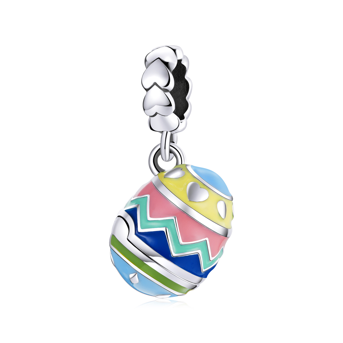Pandora Style Gelukseieren Hangende Bedel - SCC1753 Pandora Style Gelukseieren Hangende Bedel - SCC1753