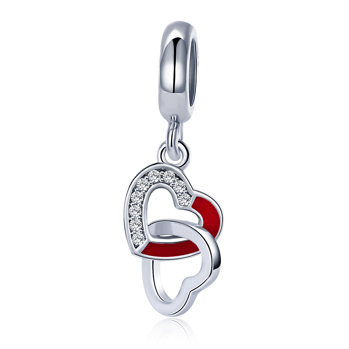 Pandora Style Hart tot hart Hangende Bedel - SCC735 Pandora Style Hart tot hart Hangende Bedel - SCC735