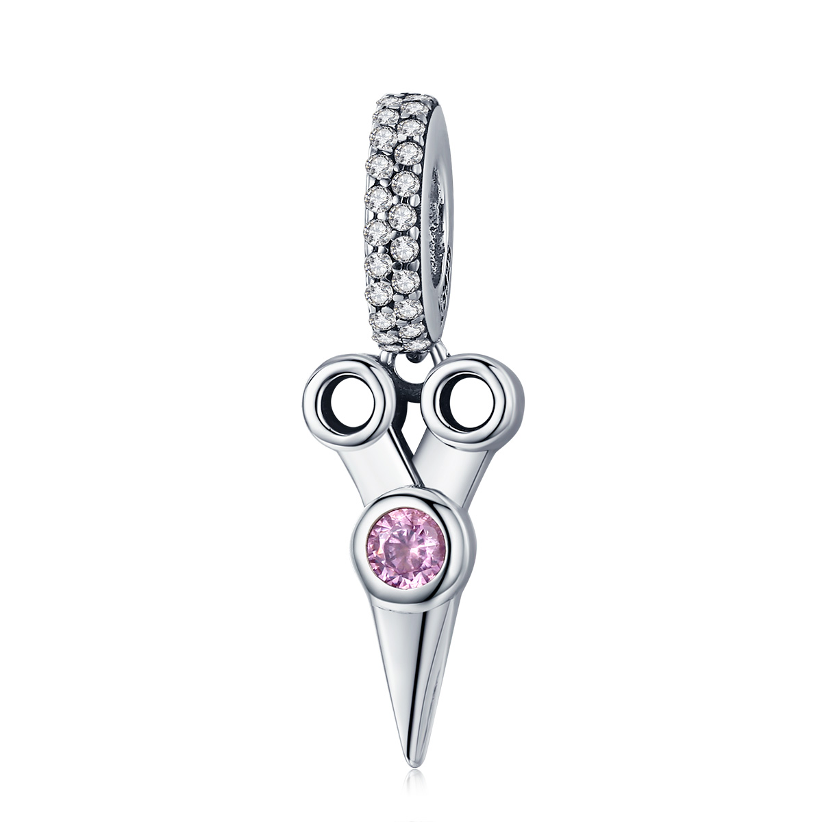Pandora Style Kleine kappersschaar Hangende Bedel - SCC656 Pandora Style Kleine kappersschaar Hangende Bedel - SCC656