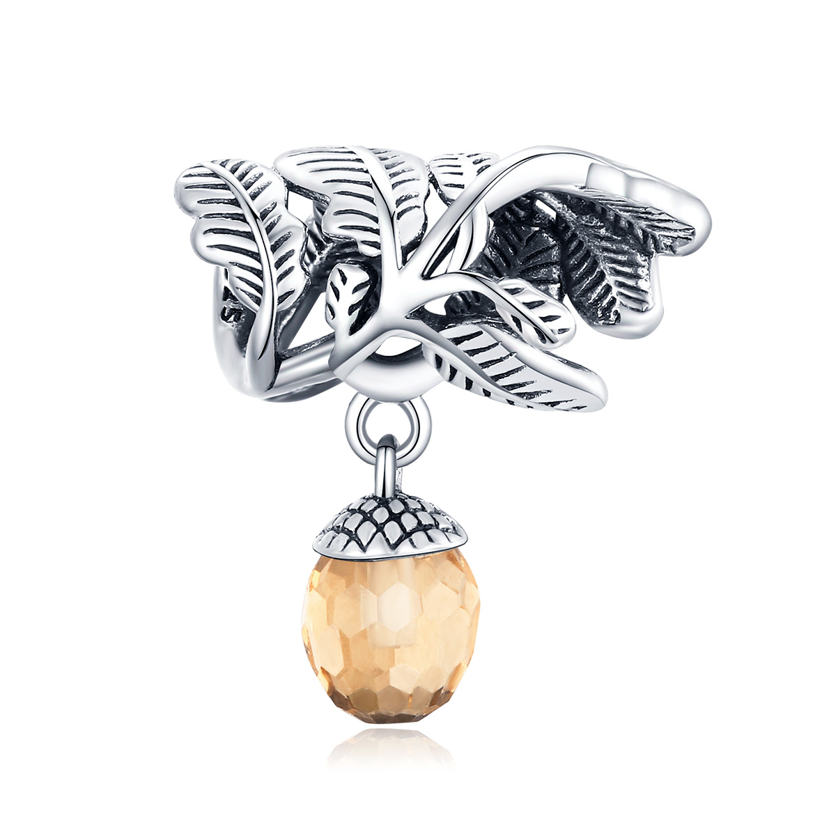 Pandora Style Lucky Dennenappel Hangende Bedel - BSC336 Pandora Style Lucky Dennenappel Hangende Bedel - BSC336