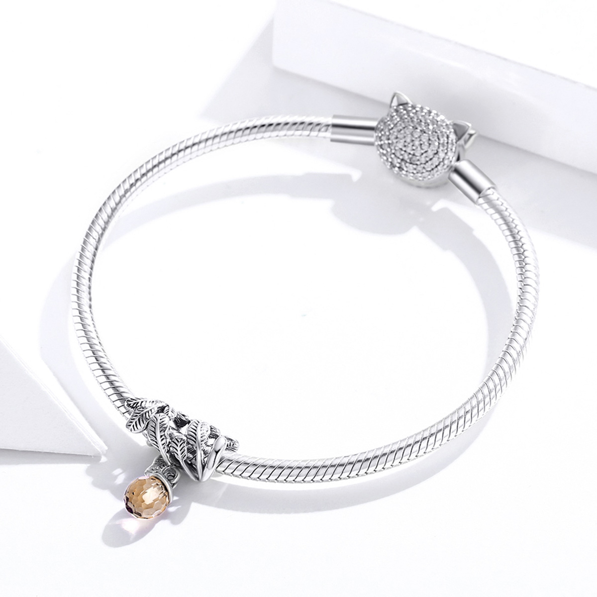 Pandora Style Lucky Dennenappel Hangende Bedel - BSC336