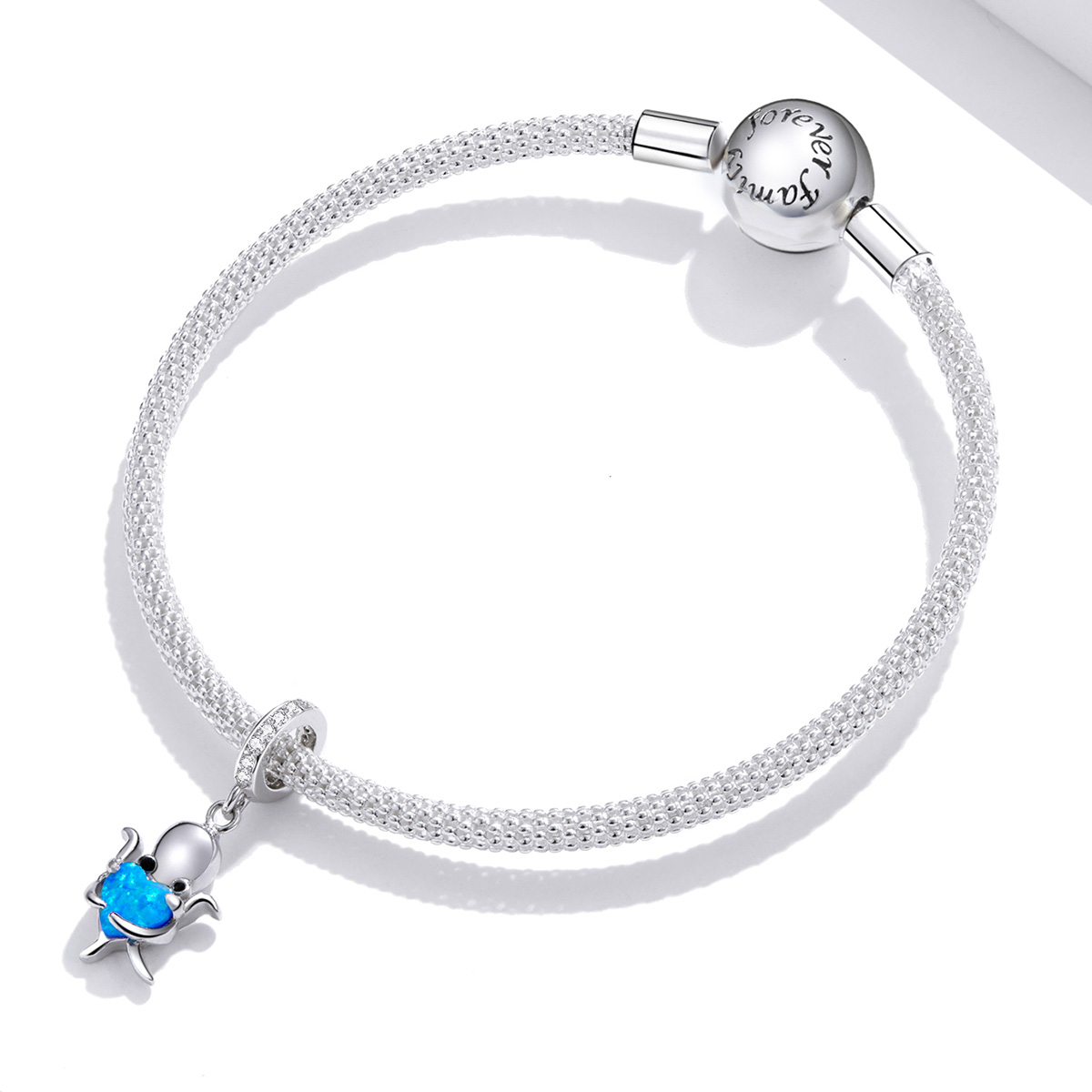 Pandora Style Mooie Octopus Hangende Bedel - SCC1831