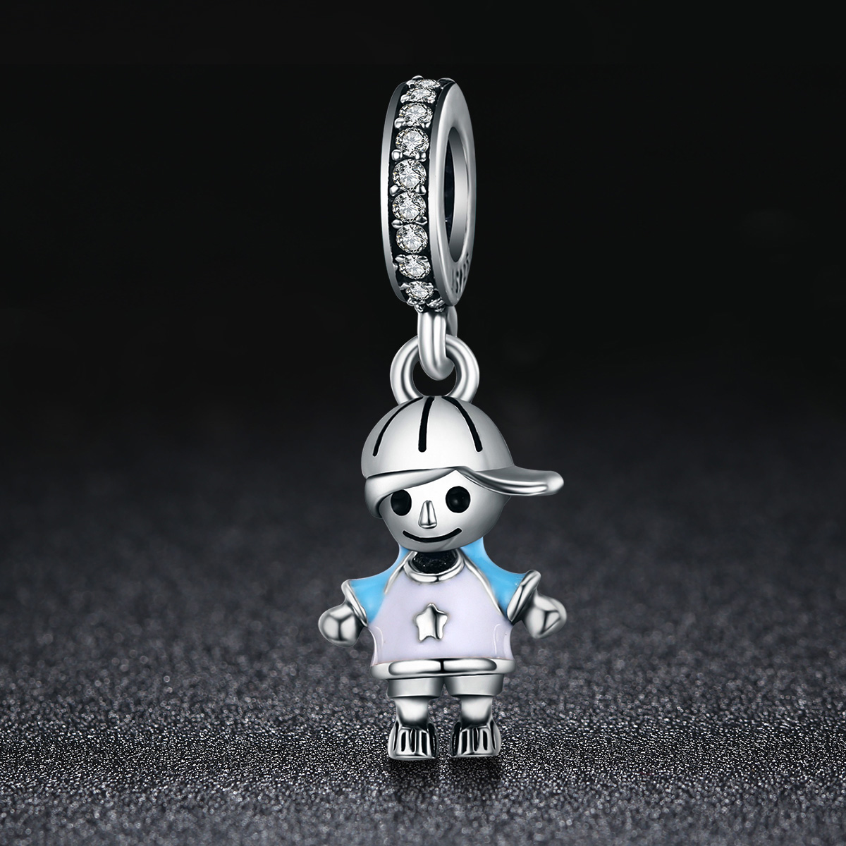 Pandora Style Perfect leven kleine babyjongen Hangende Bedel - SCC544