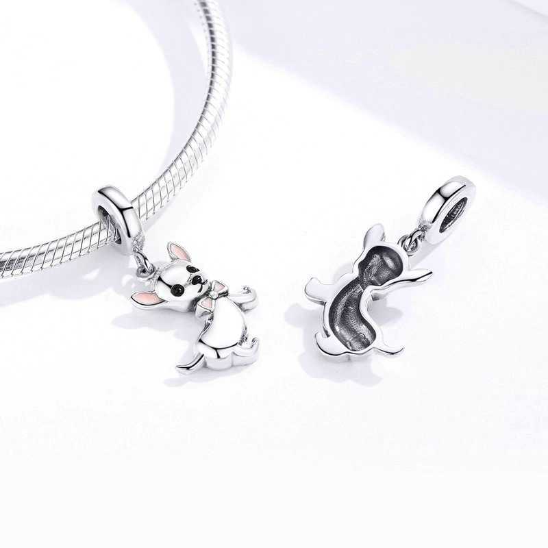 (afbeelding voor) Pandora Style Chihuahua Hangende Bedel - SCC1317 - Bekijken 2