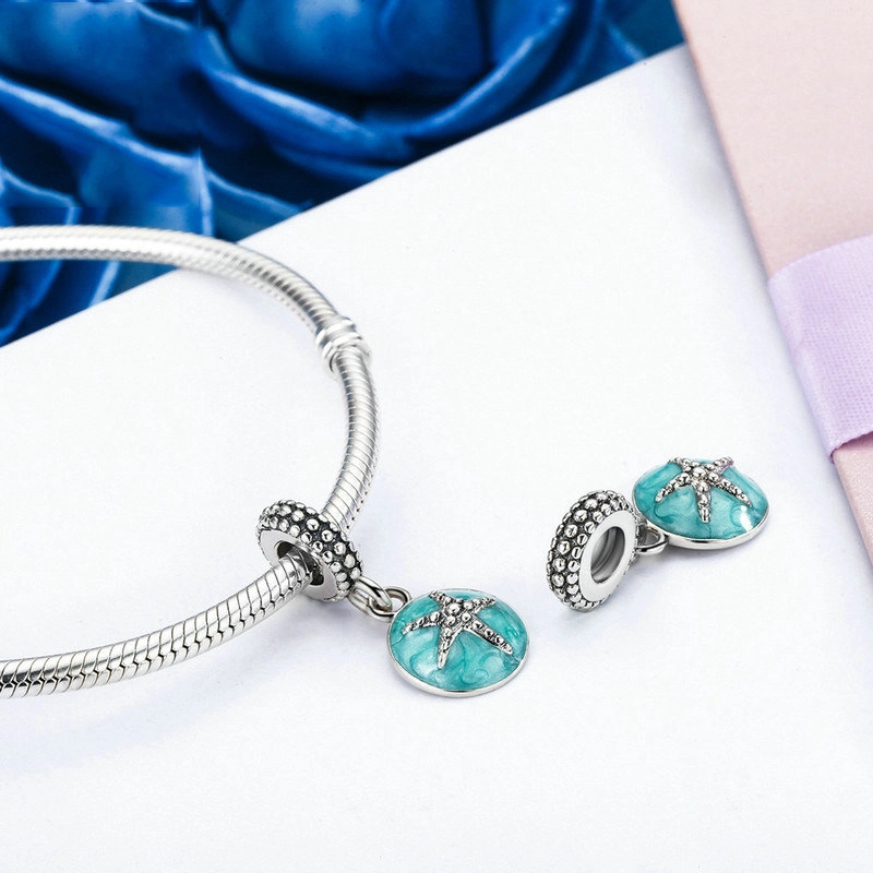 (afbeelding voor) Pandora Style Zomerstijl Blauwe Zee Hangende Bedel - SCC136 - Bekijken 3