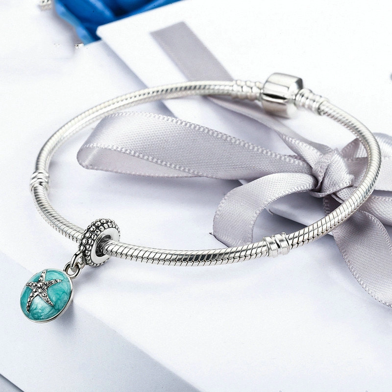 (afbeelding voor) Pandora Style Zomerstijl Blauwe Zee Hangende Bedel - SCC136 - Bekijken 6