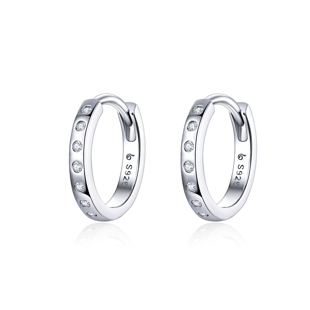 Pandora Style Eenvoudig Oorringen - BSE101 Pandora Style Eenvoudig Oorringen - BSE101