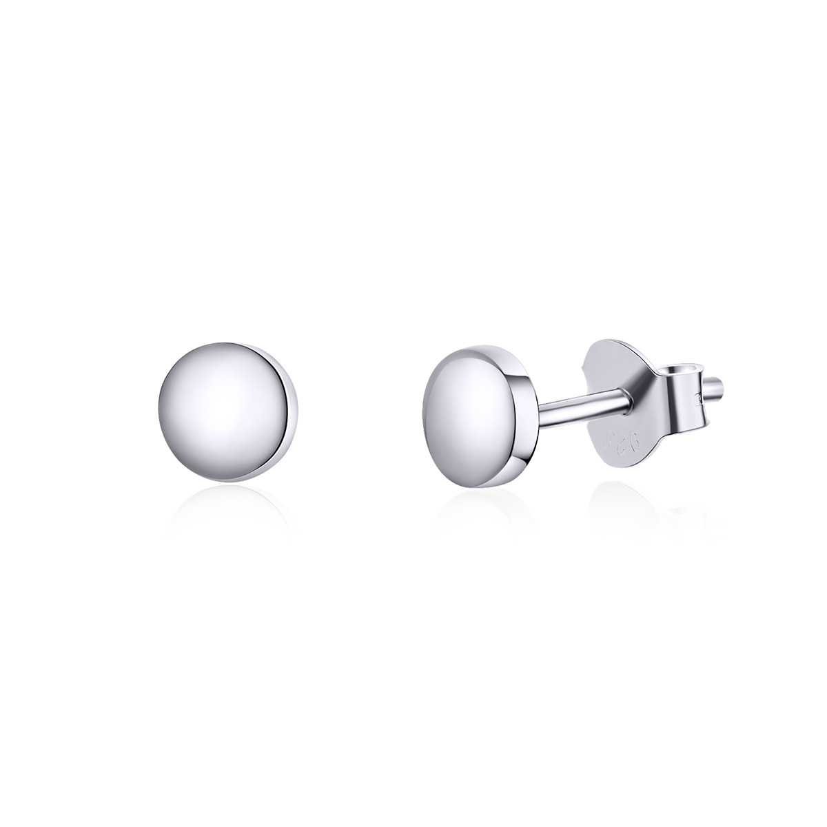 Pandora Style Eenvoudige Boon Oorknopjes - SCE705-A Pandora Style Eenvoudige Boon Oorknopjes - SCE705-A