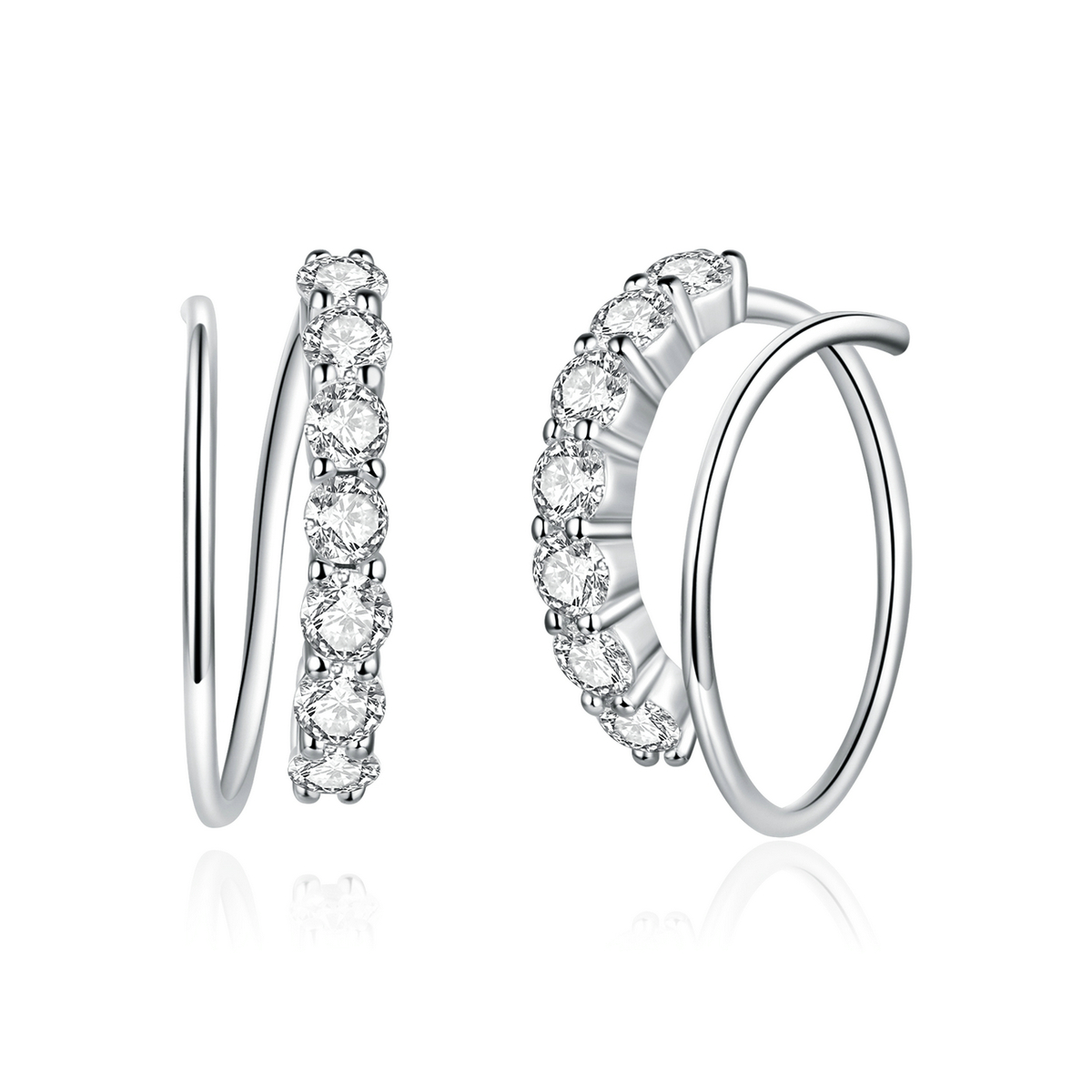 Pandora Style Eenvoudige geometrie Oorringen - SCE931 Pandora Style Eenvoudige geometrie Oorringen - SCE931