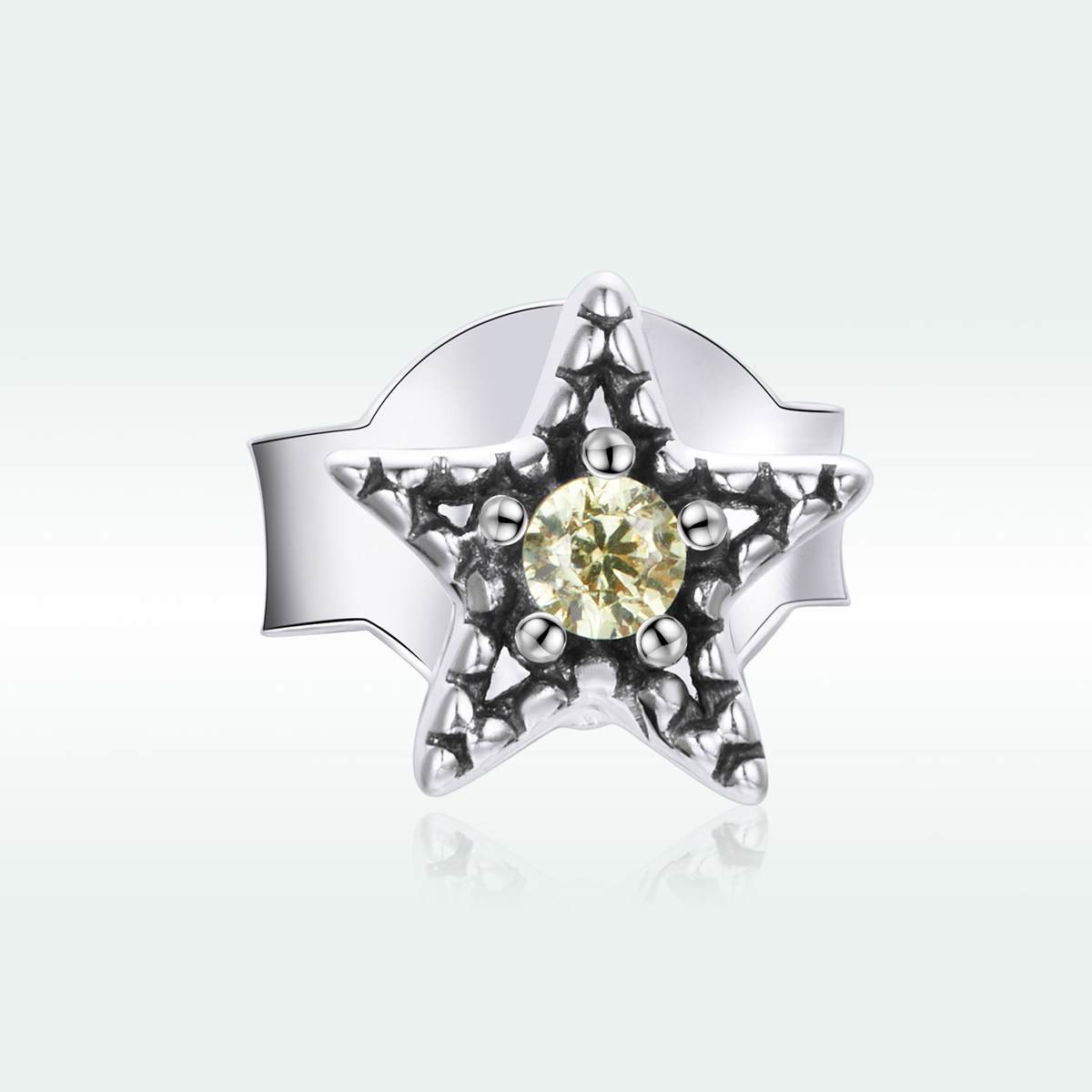Pandora Style Enkele Starmount Oorknopjes - SCE1066