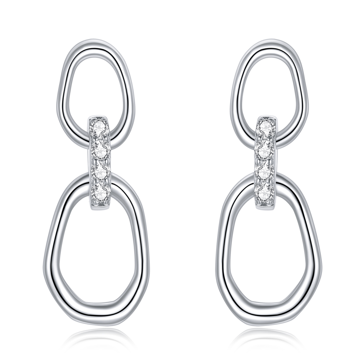 Pandora Style Geometrie Oorhangers - SCE1016