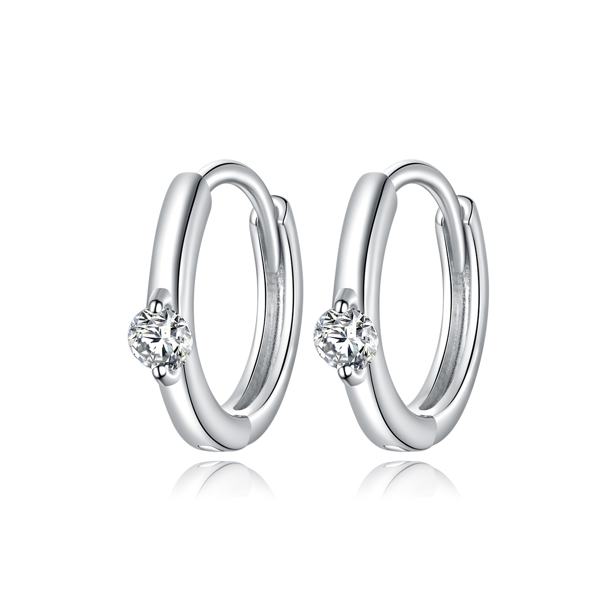 Pandora Style Glanzende diamant Oorringen - SCE1050-A Pandora Style Glanzende diamant Oorringen - SCE1050-A