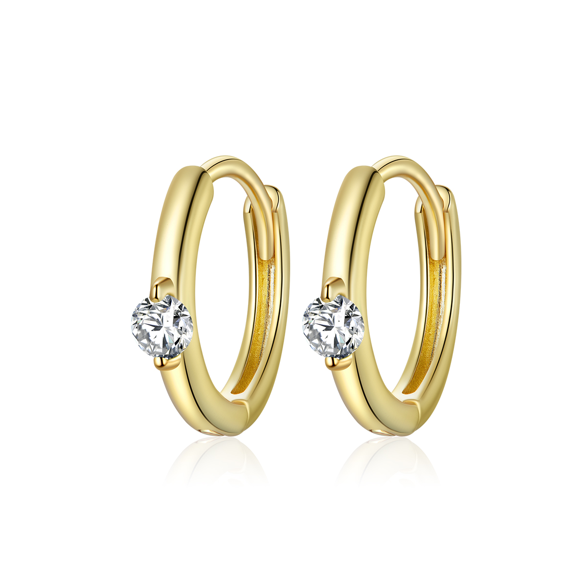 Pandora Style Glanzende diamant Oorringen - SCE1050-B Pandora Style Glanzende diamant Oorringen - SCE1050-B
