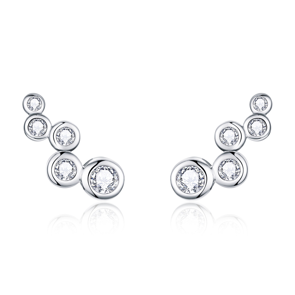 Pandora Style Glanzende elegantie Oorknopjes - BSE235 Pandora Style Glanzende elegantie Oorknopjes - BSE235