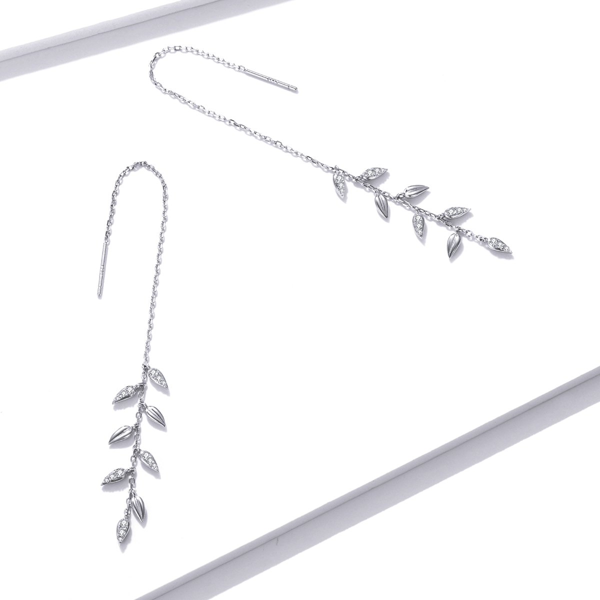 Pandora Style Glanzende Tarwe Oorhangers - BSE447