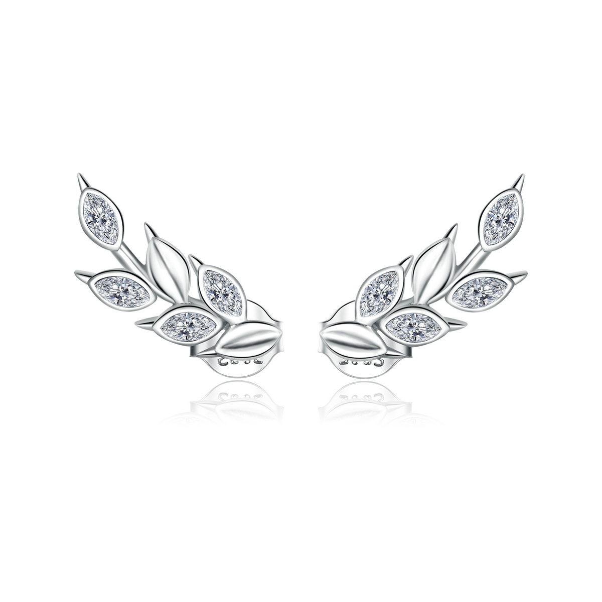 Pandora Style Glanzende tarweoren Oorknopjes - BSE415 Pandora Style Glanzende tarweoren Oorknopjes - BSE415