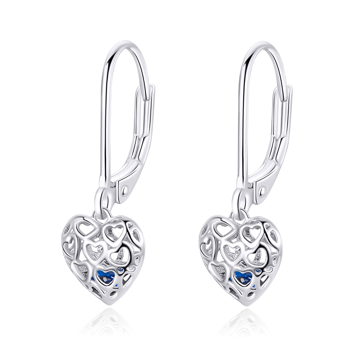 Pandora Style Hart vorm Oorhangers - SCE746