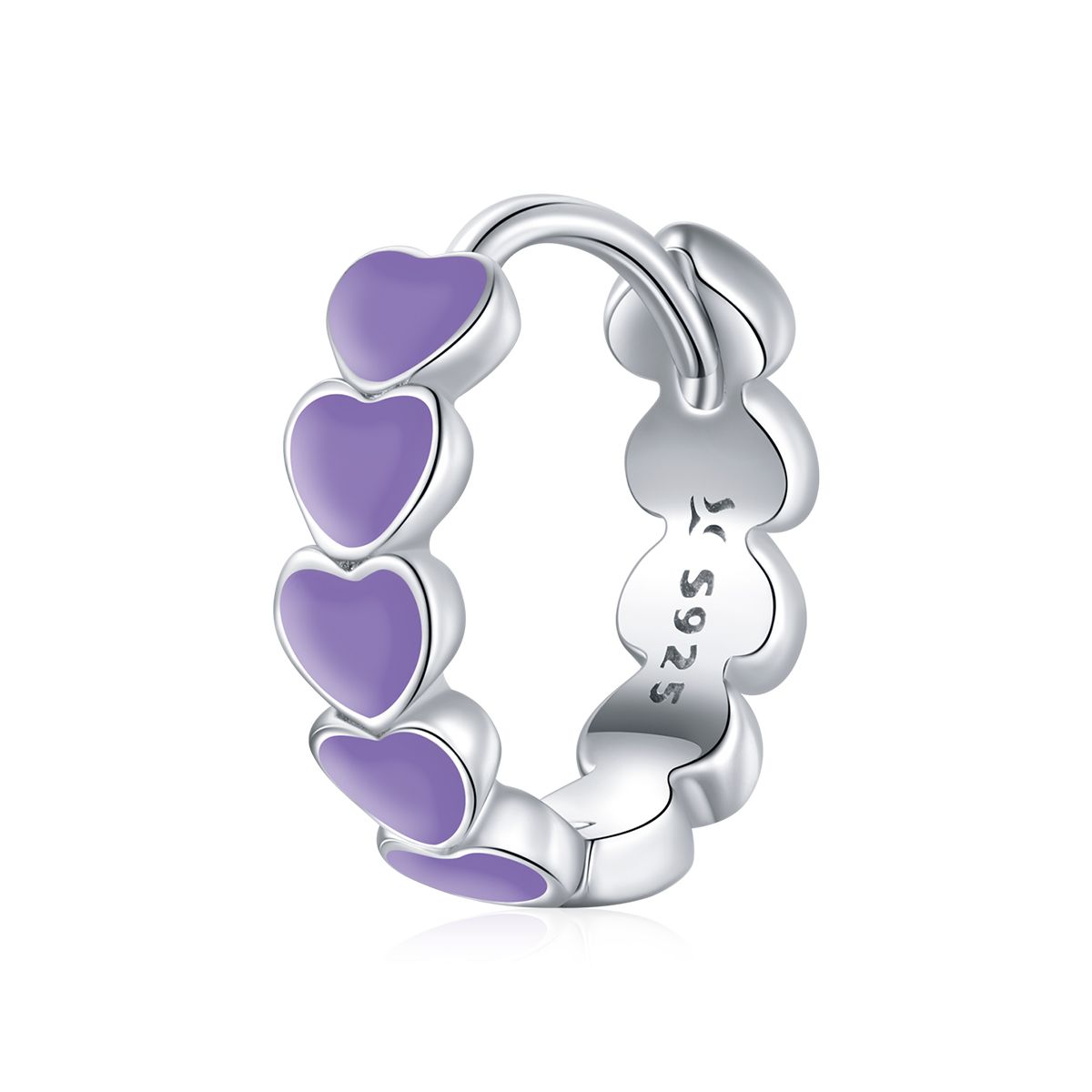 Pandora Style Harten Oorringen - SCE1052-VT Pandora Style Harten Oorringen - SCE1052-VT