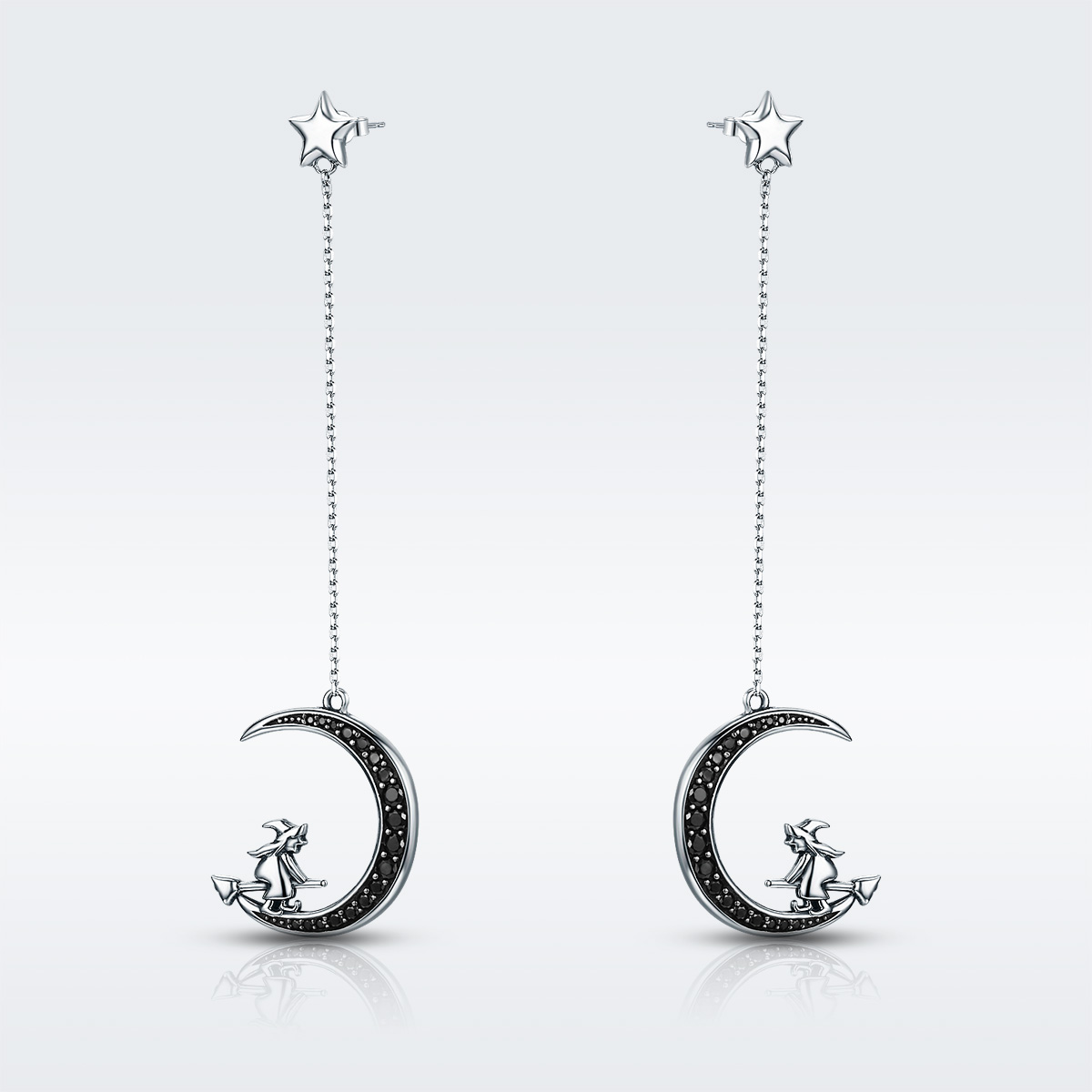 Pandora Style Maan Oorhangers - SCE287