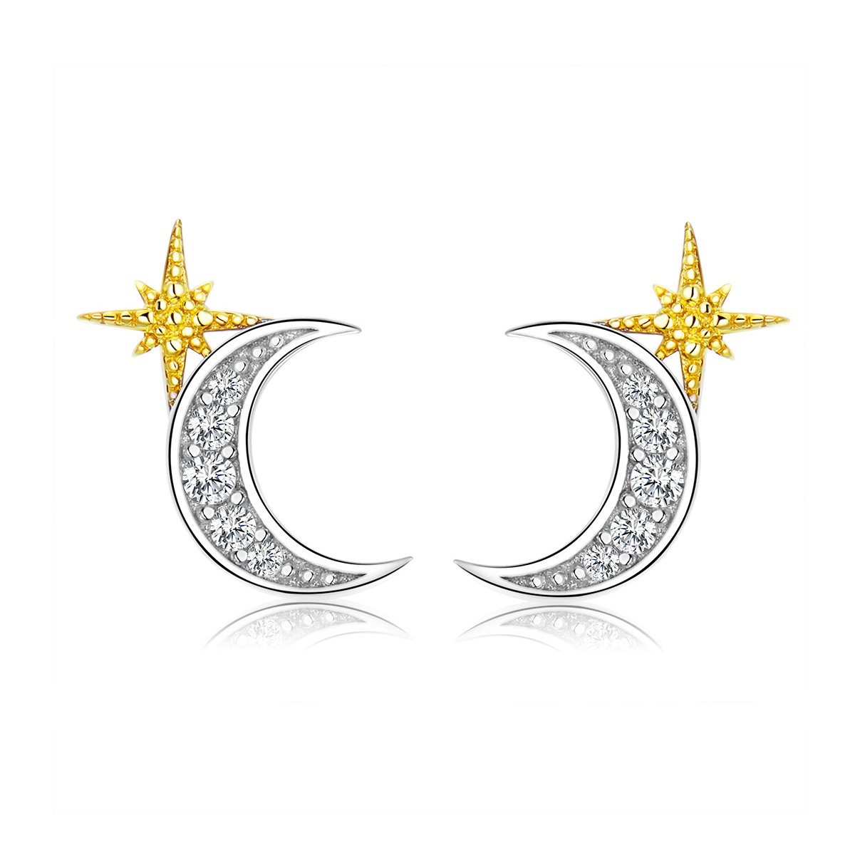 Pandora Style maanlicht Oorknopjes - SCE729 Pandora Style maanlicht Oorknopjes - SCE729