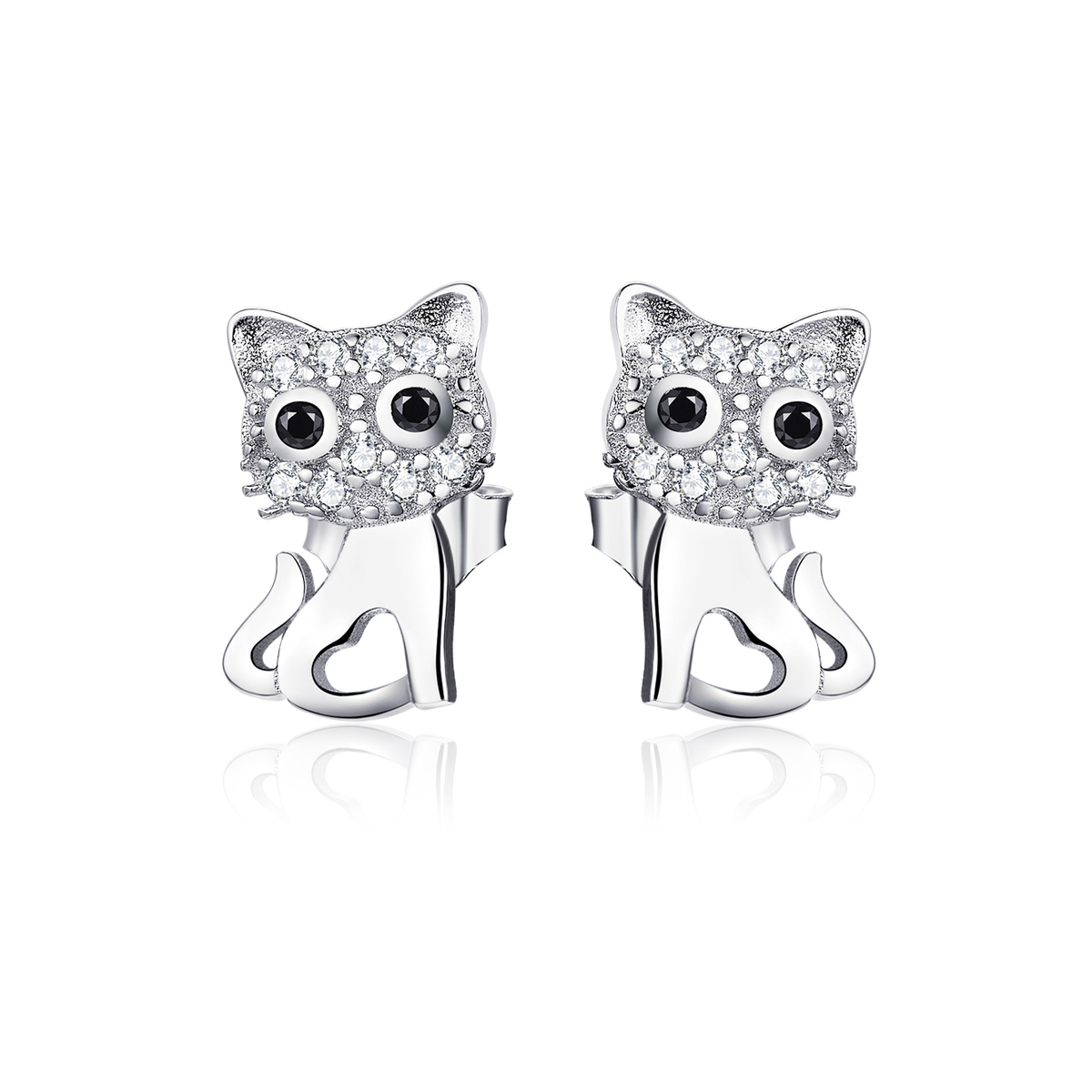 Pandora Style Schattige kat Oorknopjes - SCE797 Pandora Style Schattige kat Oorknopjes - SCE797