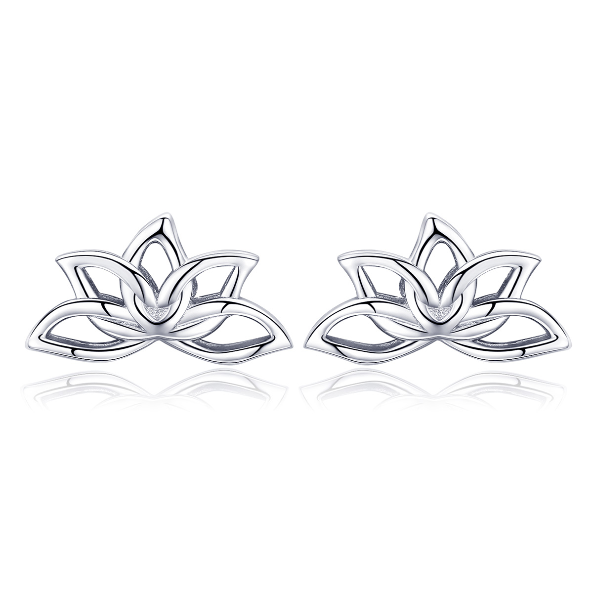 Pandora Style Verse Lotus Oorknopjes - BSE024 Pandora Style Verse Lotus Oorknopjes - BSE024