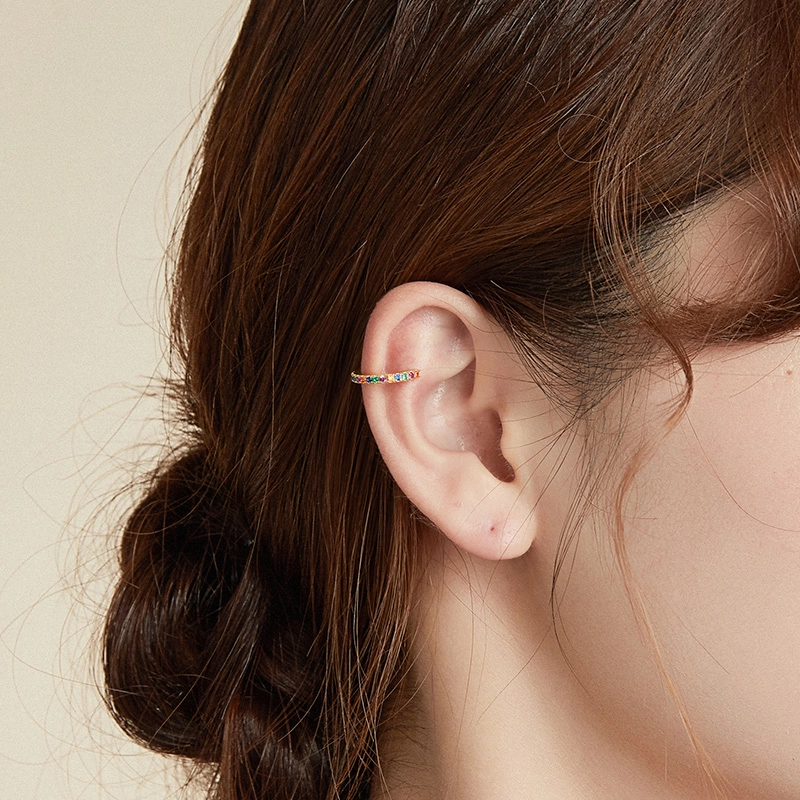 (afbeelding voor) Pandora Style Kleurrijk Oorclip - SCE993-B - Bekijken 2