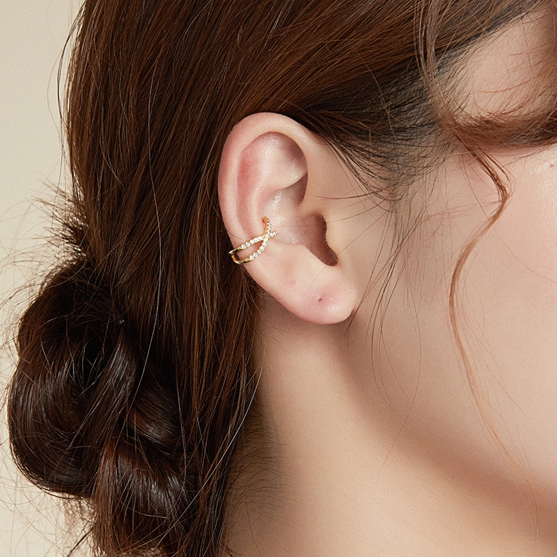 (afbeelding voor) Pandora Style Kruis Oorclip - SCE997-B - Bekijken 2