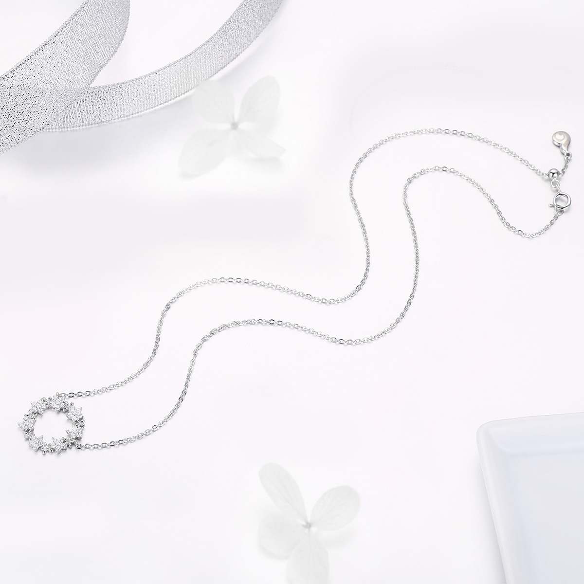 Pandora Style Vol sterren Chain Ketting - BSN028